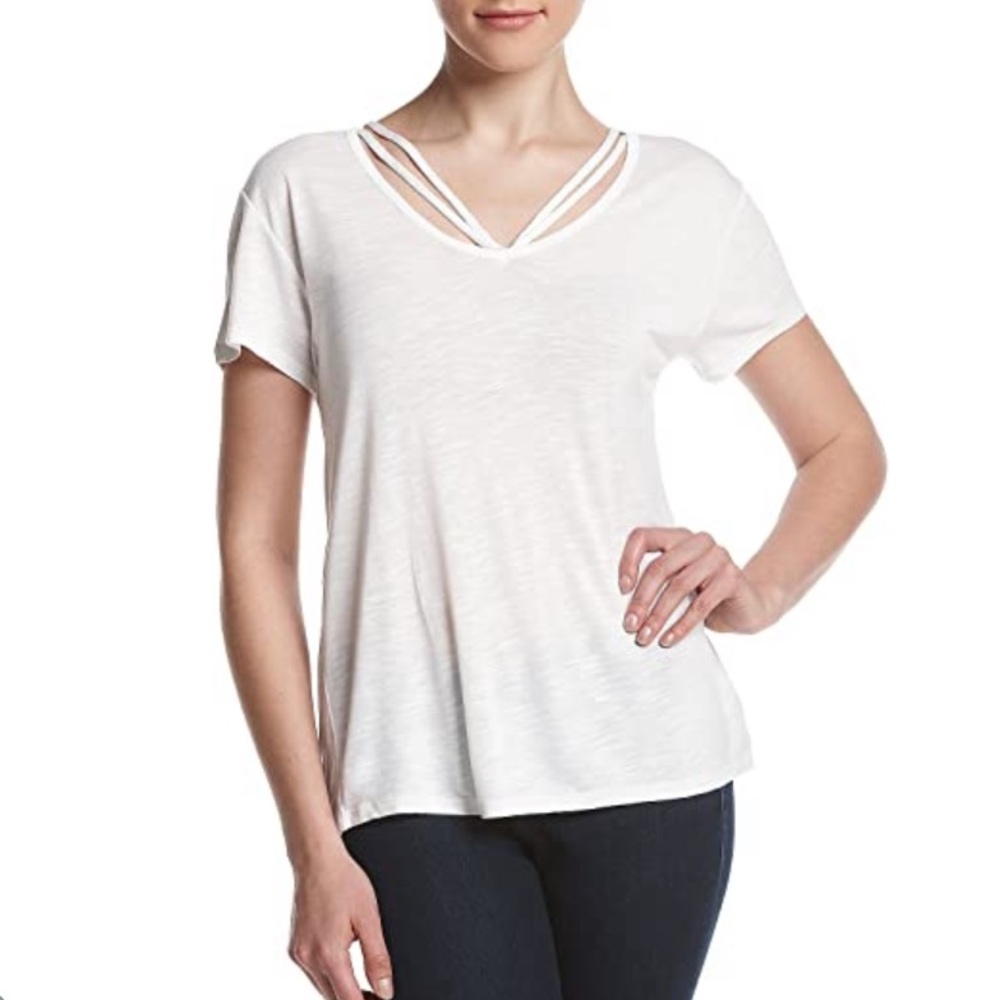 Oversized strappy t shirt